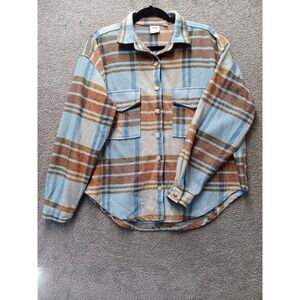 Ford Bronco‎ Licensed Graphic Flannel Shirt Plaid LG Button Up